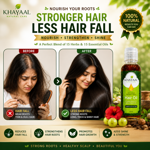 Khayaaal Natural Organic Hair Hair Oil