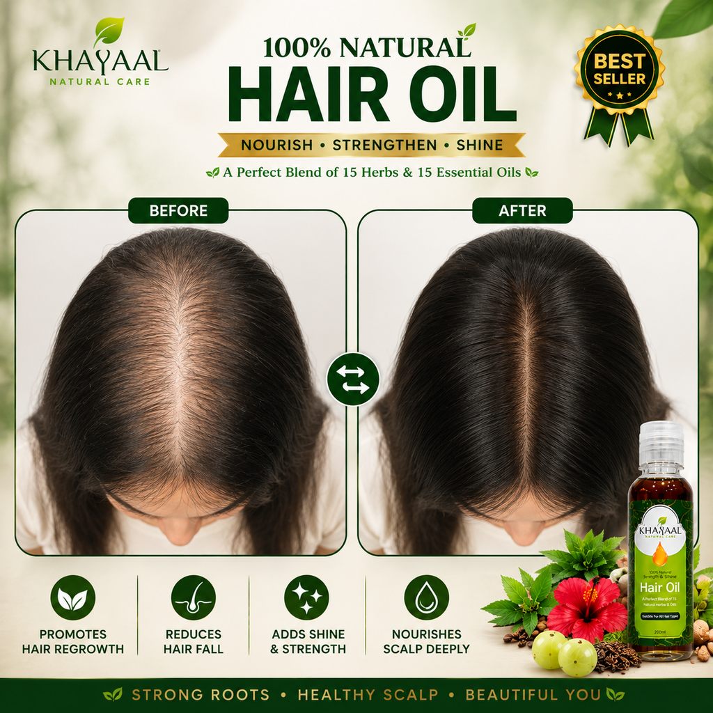 Khayaaal Natural Organic Hair Hair Oil