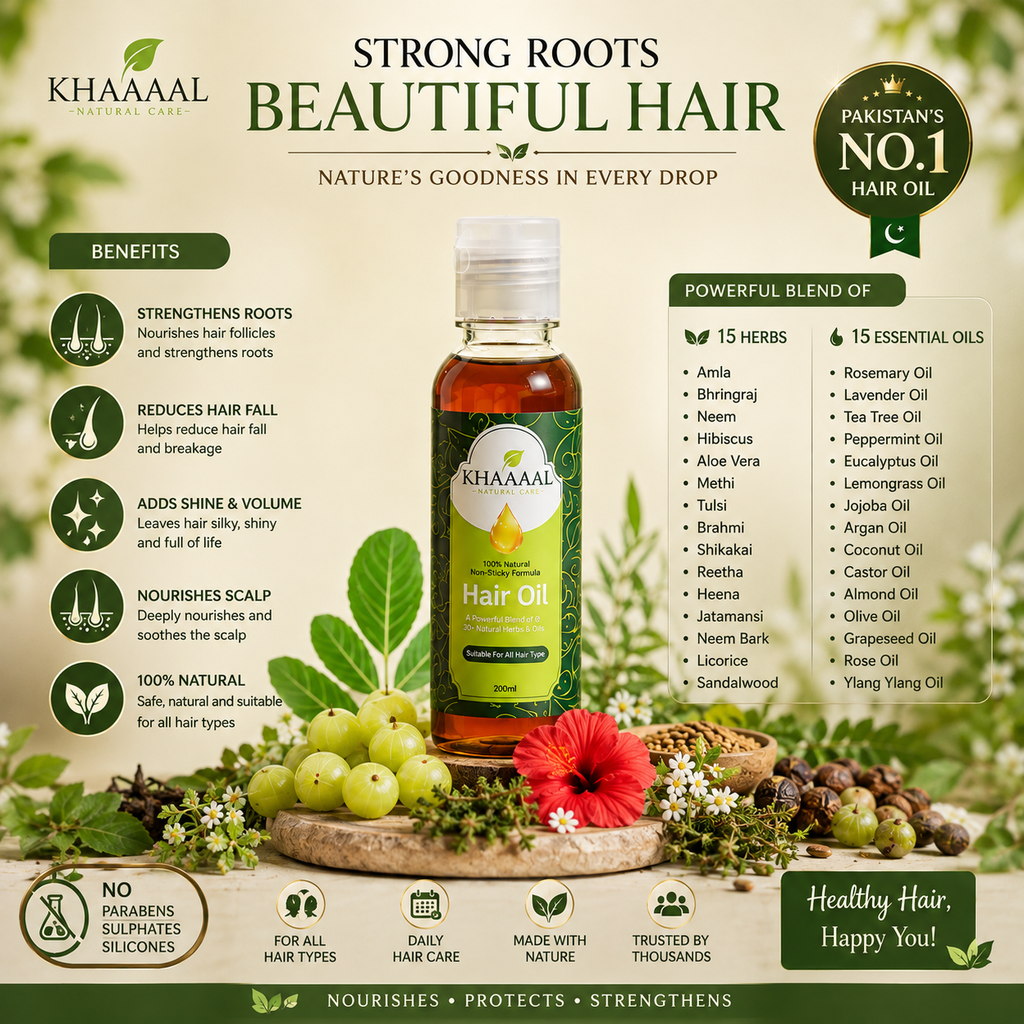 Khayaaal Natural Organic Hair Hair Oil